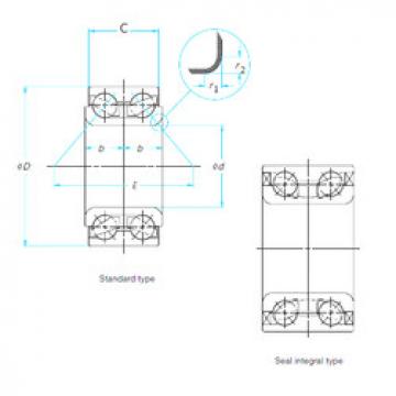 Bearing 45BWD14JCA117** E NSK