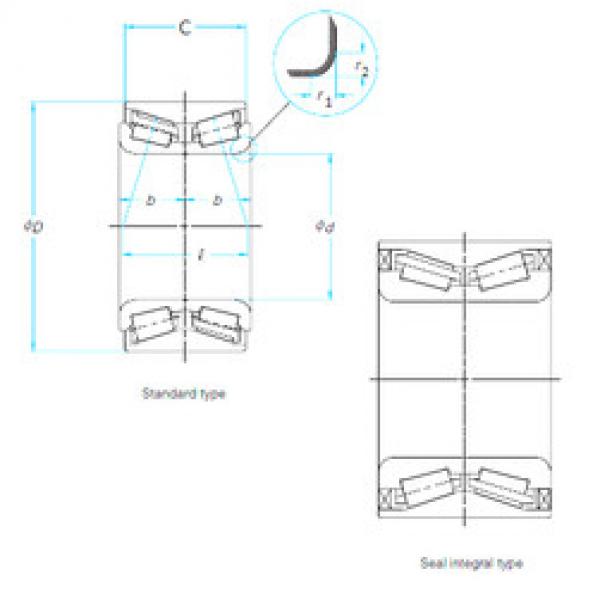 Bearing 34KWD03D NSK #1 image