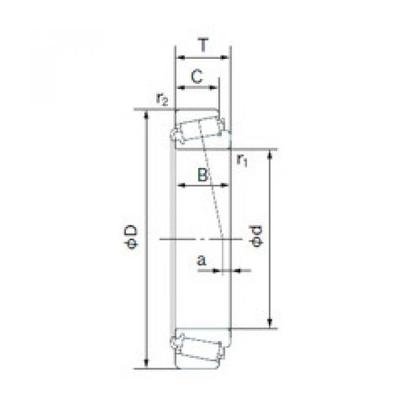 Bearing 33225/33462 NACHI #1 image